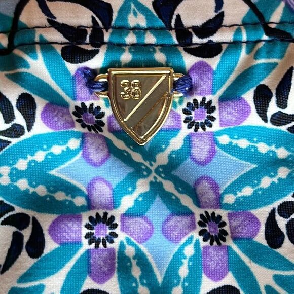 Cremieux Blue and Purple Side Loop Hipster Bikini Bottom Size Large - Picture 6 of 10